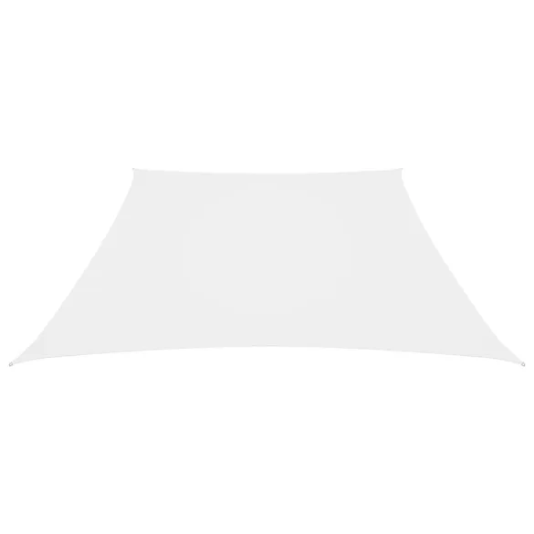 fehér trapéz alakú oxford-szövet napvitorla 2/4 x 3 m