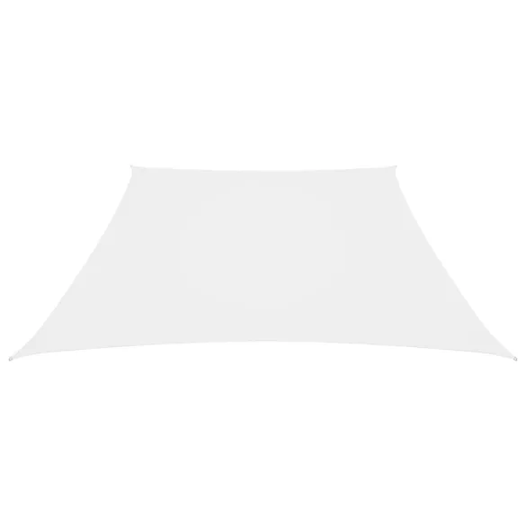 fehér trapéz alakú oxford-szövet napvitorla 3/5 x 4 m