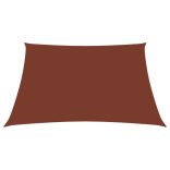 terrakotta négyzet alakú oxford-szövet napvitorla 5 x 5 m