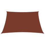 terrakotta négyzet alakú oxford-szövet napvitorla 7 x 7 m