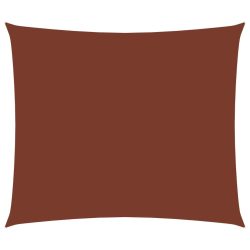   terrakotta téglalap alakú oxford-szövet napvitorla 2,5 x 4,5 m
