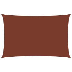   terrakotta téglalap alakú oxford-szövet napvitorla 2,5 x 5 m