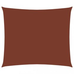   terrakotta téglalap alakú oxford-szövet napvitorla 3 x 4 m