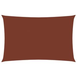   terrakotta téglalap alakú oxford-szövet napvitorla 3 x 6 m