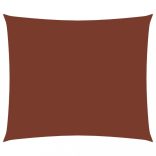 terrakotta téglalap alakú oxford-szövet napvitorla 3,5 x 4,5 m
