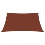 terrakotta téglalap alakú oxford-szövet napvitorla 3,5 x 4,5 m