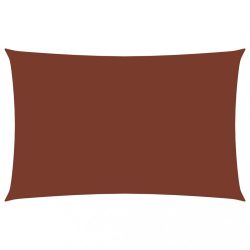   terrakotta téglalap alakú oxford-szövet napvitorla 5 x 8 m