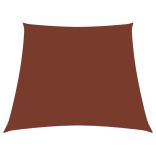 terrakotta trapéz alakú oxford-szövet napvitorla 2/4 x 3 m