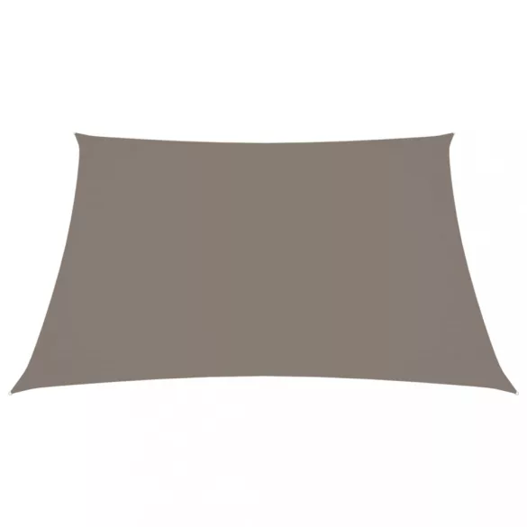 tópszínű négyzet alakú oxford-szövet napvitorla 2,5 x 2,5 m