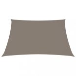 tópszínű téglalap alakú oxford-szövet napvitorla 2 x 2,5 m
