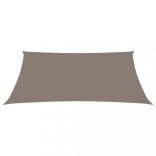 tópszínű téglalap alakú oxford-szövet napvitorla 2,5 x 3,5 m