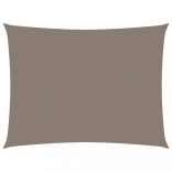tópszínű téglalap alakú oxford-szövet napvitorla 3 x 4,5 m