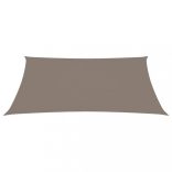 tópszínű téglalap alakú oxford-szövet napvitorla 3 x 4,5 m