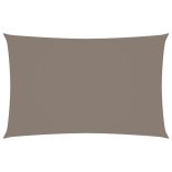 tópszínű téglalap alakú oxford-szövet napvitorla 4 x 7 m