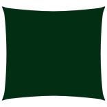 sötétzöld négyzet alakú oxford-szövet napvitorla 4 x 4 m