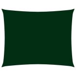 sötétzöld téglalap alakú oxford-szövet napvitorla 2 x 3,5 m