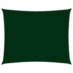   sötétzöld téglalap alakú oxford-szövet napvitorla 2,5 x 3,5 m