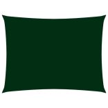 sötétzöld téglalap alakú oxford-szövet napvitorla 2,5x4 m