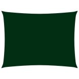 sötétzöld téglalap alakú oxford-szövet napvitorla 2,5 x 4,5 m