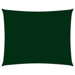 sötétzöld téglalap alakú oxford-szövet napvitorla 4 x 5 m