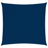 kék négyzet alakú oxford-szövet napvitorla 2,5 x 2,5 m