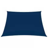 kék négyzet alakú oxford-szövet napvitorla 3,6 x 3,6 m