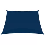 kék négyzet alakú oxford-szövet napvitorla 5 x 5 m