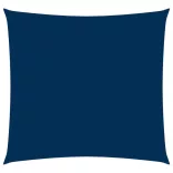 kék négyzet alakú oxford-szövet napvitorla 7 x 7 m