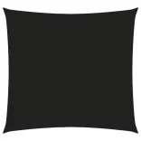 fekete négyzet alakú oxford-szövet napvitorla 3 x 3 m