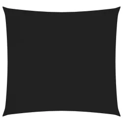 fekete négyzet alakú oxford-szövet napvitorla 3,6 x 3,6 m