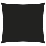 fekete négyzet alakú oxford-szövet napvitorla 4 x 4 m