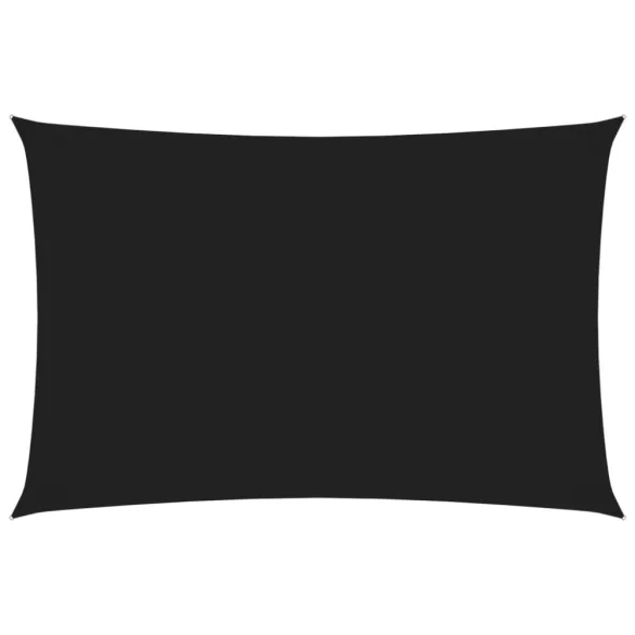 fekete téglalap alakú oxford szövet napvitorla 2 x 4 m