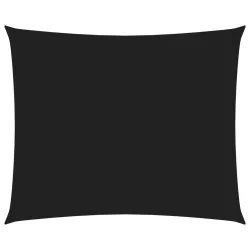   fekete téglalap alakú oxford-szövet napvitorla 2,5 x 3,5 m