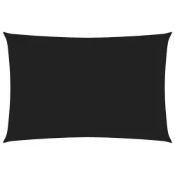   fekete téglalap alakú oxford szövet napvitorla 2,5 x 4,5 m