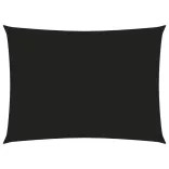 fekete téglalap alakú oxford-szövet napvitorla 3 x 4,5 m