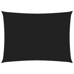fekete téglalap alakú oxford-szövet napvitorla 3 x 4,5 m