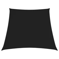 fekete trapéz alakú oxford-szövet napvitorla 3/5 x 4 m