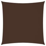 barna négyzet alakú oxford-szövet napvitorla 3 x 3 m
