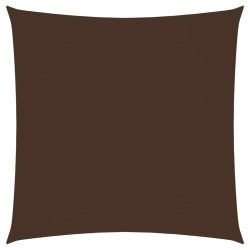 barna négyzet alakú oxford-szövet napvitorla 3 x 3 m