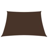 barna négyzet alakú oxford-szövet napvitorla 3 x 3 m