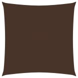 barna négyzet alakú oxford-szövet napvitorla 6 x 6 m