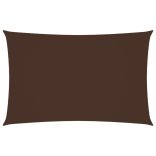 barna téglalap alakú oxford-szövet napvitorla 2 x 5 m