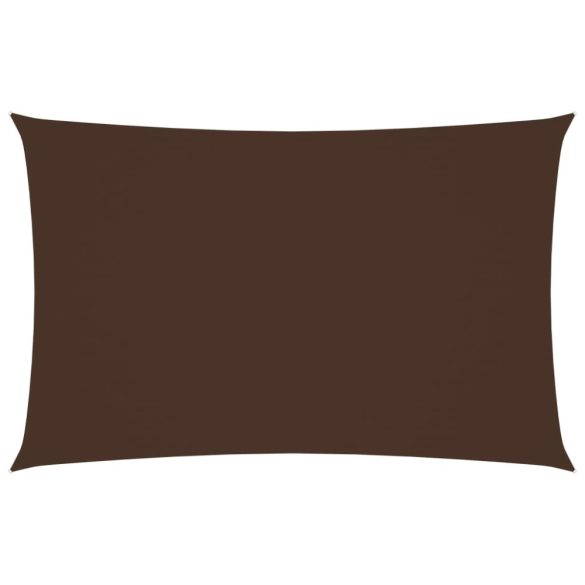 barna téglalap alakú oxford-szövet napvitorla 2 x 5 m