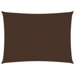barna téglalap alakú oxford-szövet napvitorla 2,5 x 3,5 m