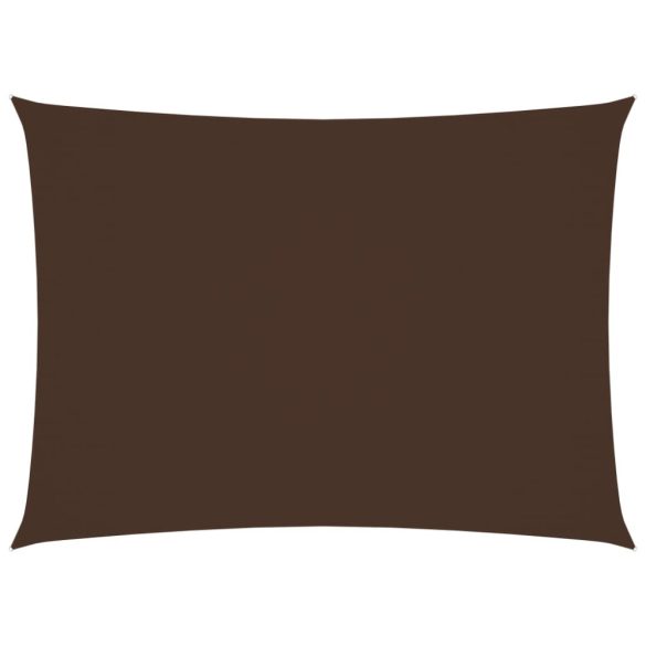 barna téglalap alakú oxford-szövet napvitorla 2,5 x 3,5 m