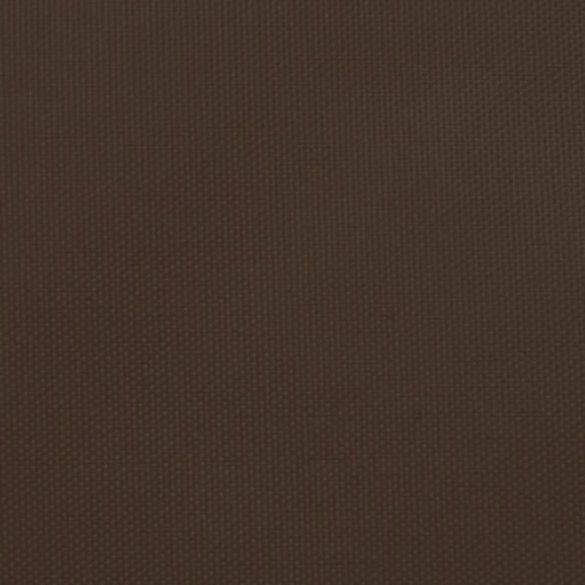 barna téglalap alakú oxford-szövet napvitorla 2,5 x 3,5 m