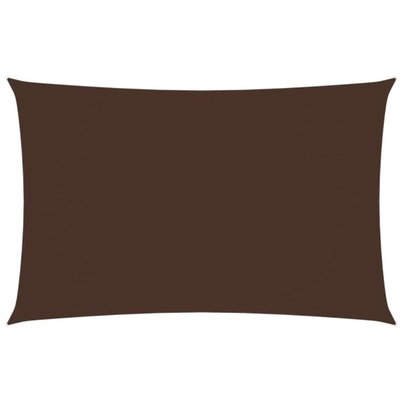 barna téglalap alakú oxford-szövet napvitorla 2,5 x 5 m
