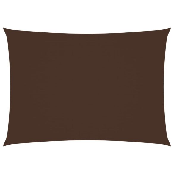 barna téglalap alakú oxford-szövet napvitorla 3 x 5 m