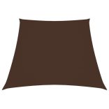 barna trapéz alakú oxford-szövet napvitorla 2/4 x 3 m