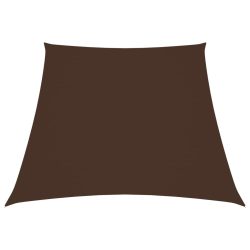 barna trapéz alakú oxford-szövet napvitorla 2/4 x 3 m